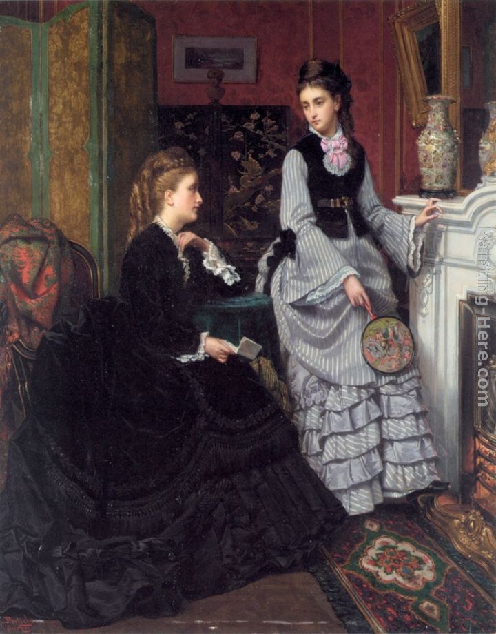 Jan Frederik Pieter Portielje A Moment by the Fire